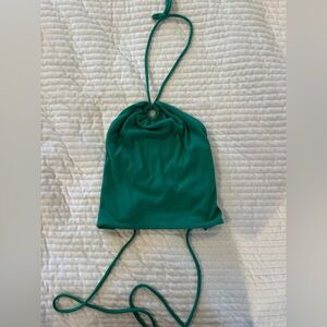 Princess Polly Green Halter Top